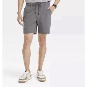 Men’s Goodfellow & Co Tech Jogger Shorts Size XS Moisture Wicking Gray